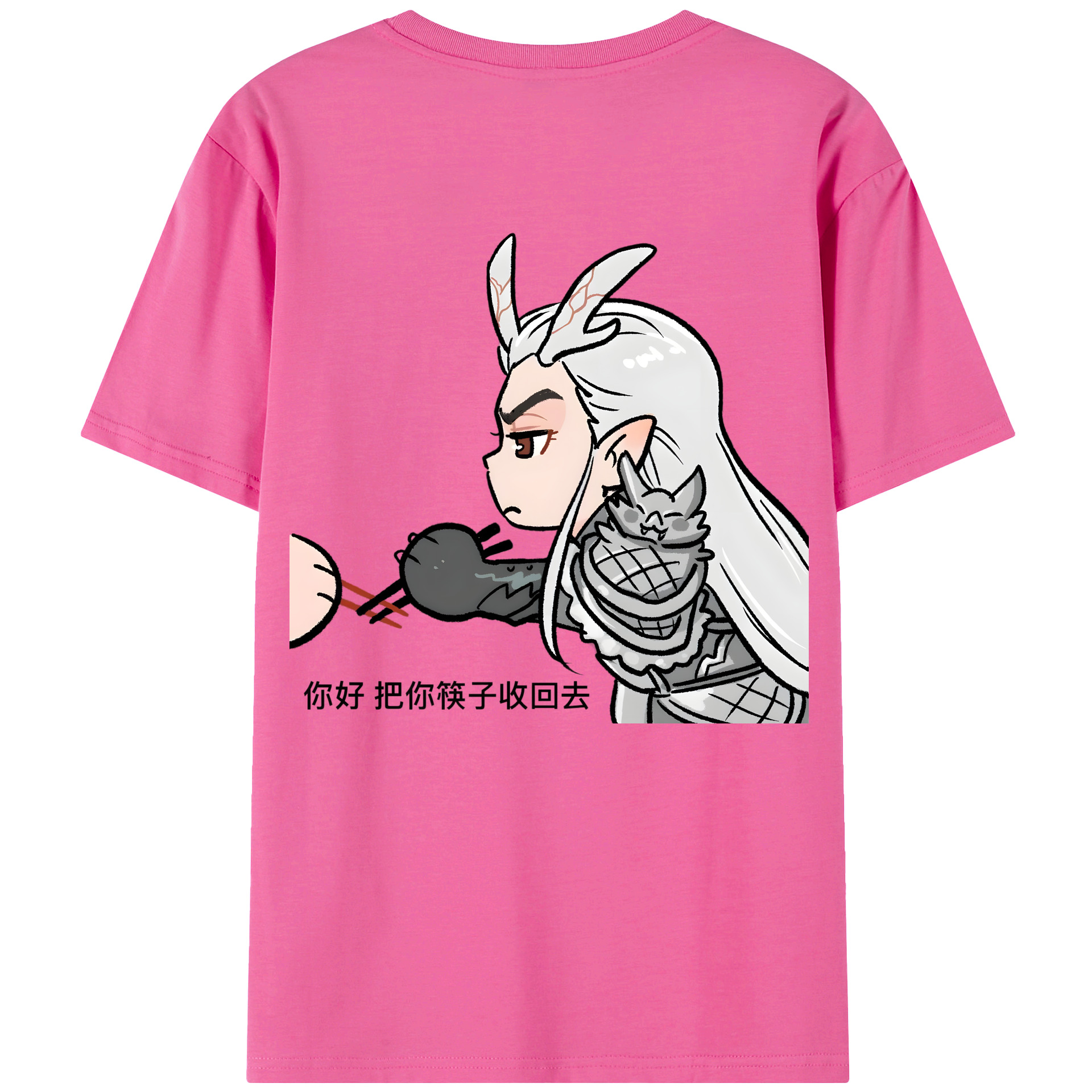 （画像用） Ne Zha 2 ナタ 魔童の大暴れ レディース半袖Tシャツ(バックプリント)